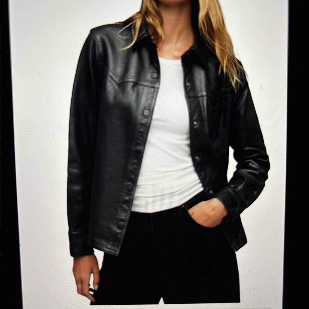 All Saints leather jacket Size 12